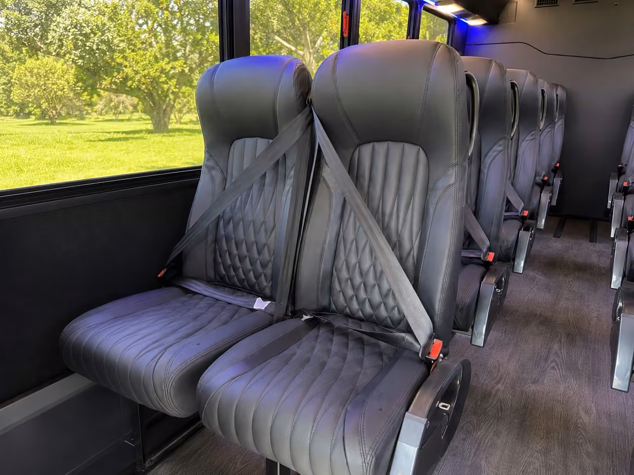 15 35 passenger minibus interior