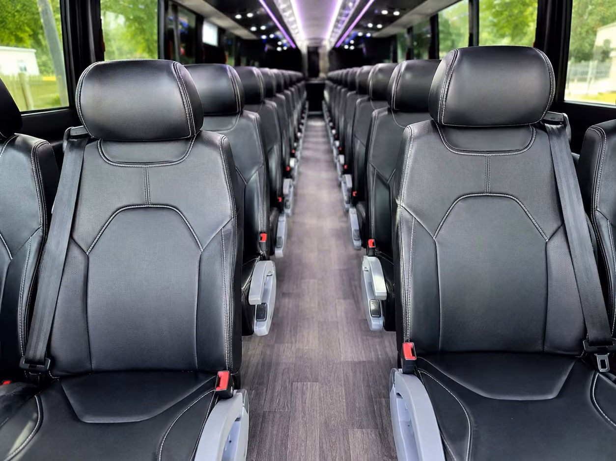 hoover charter bus interior